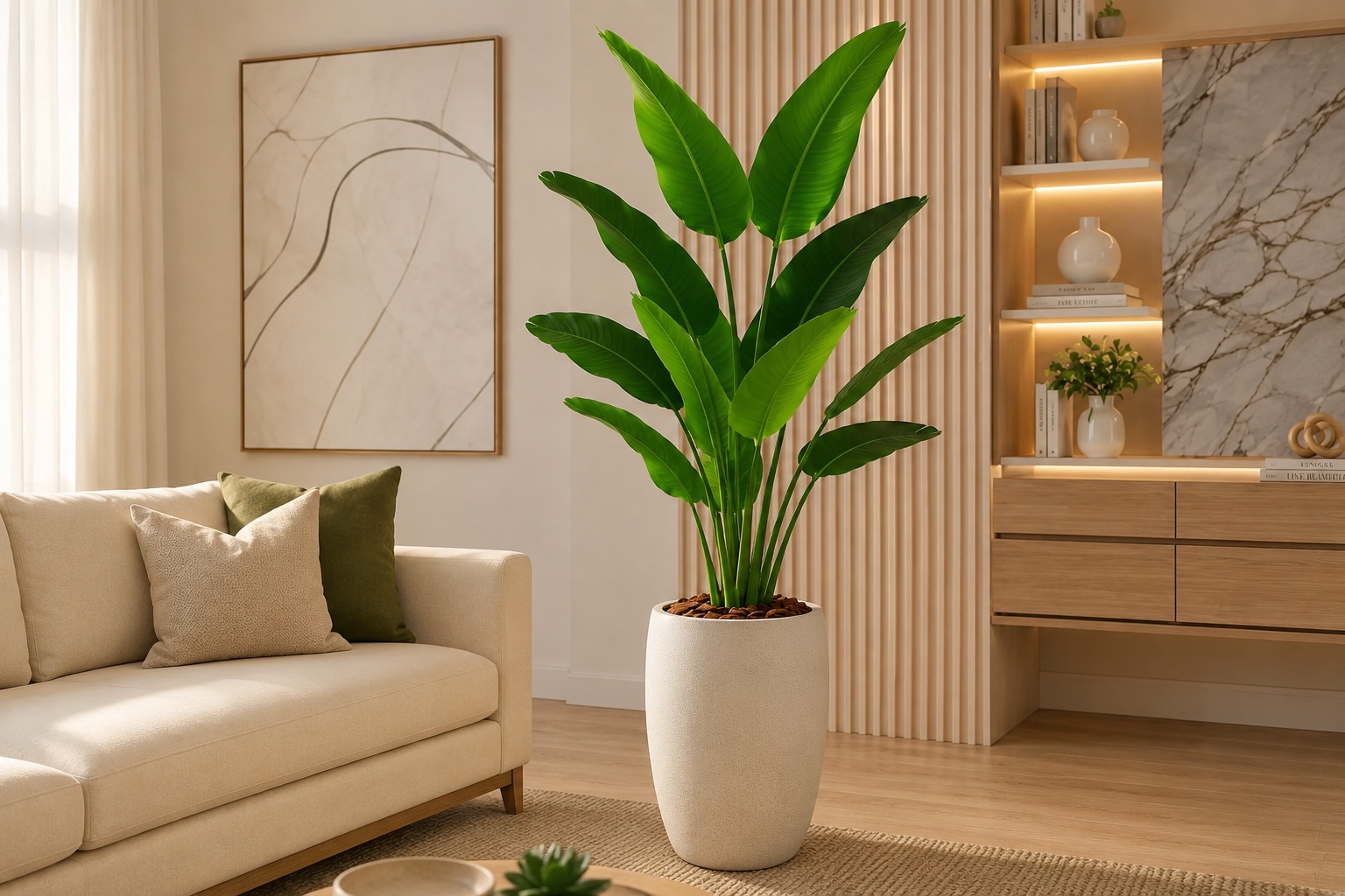 Planta Bananeira Artificial com 10 Folhas