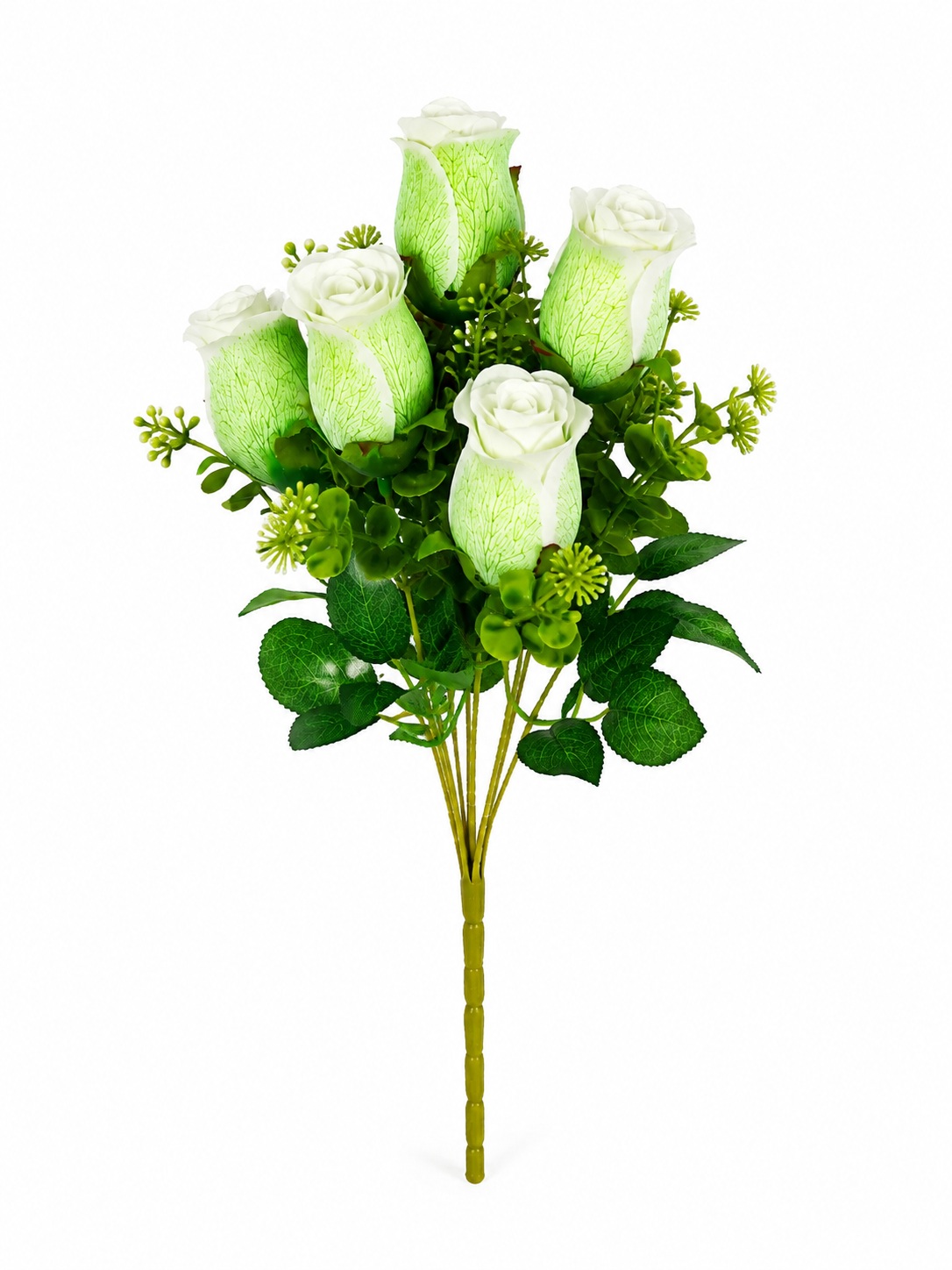 Buquê de Rosas Artificiais com 7 Botões de Rosas