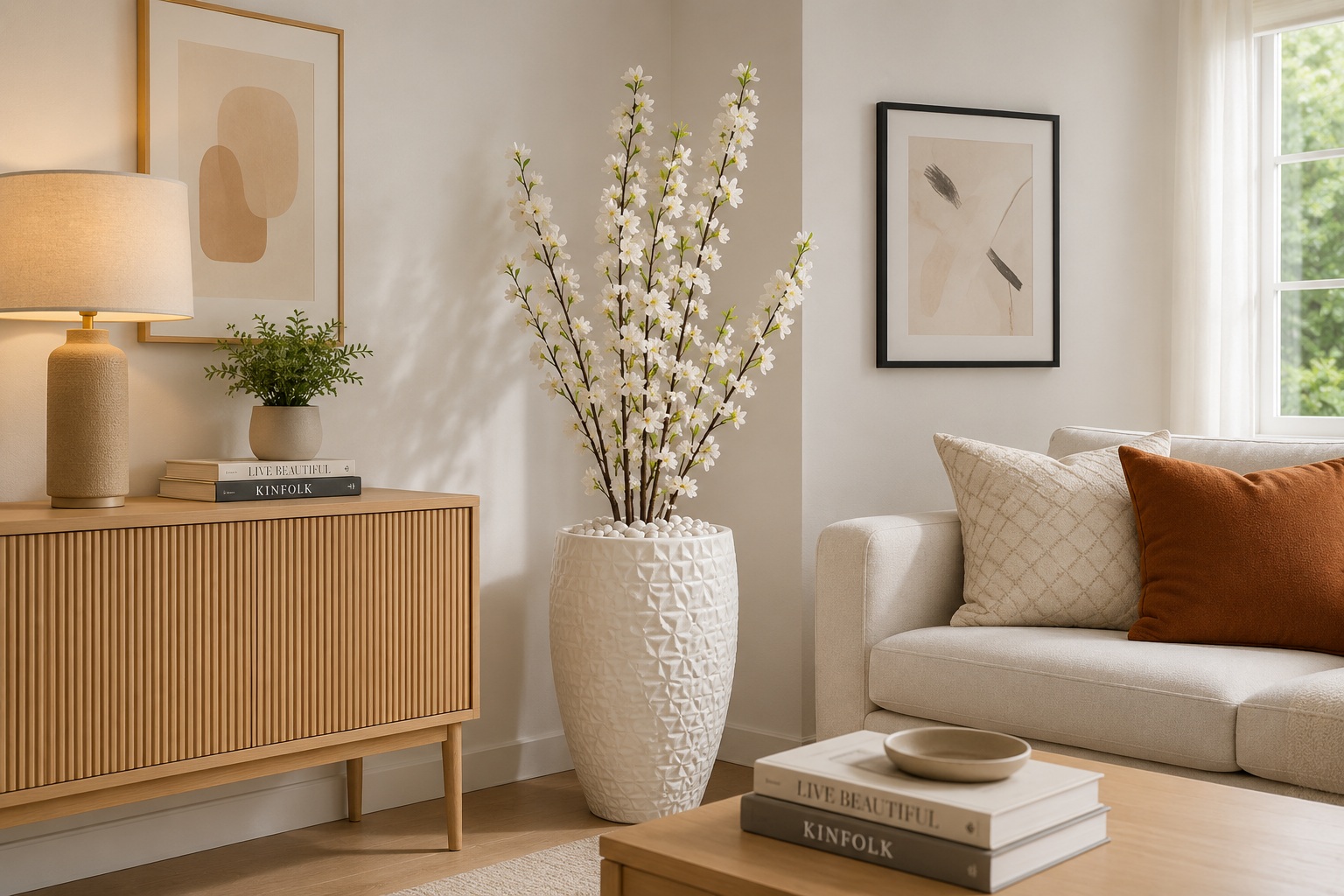 Flor de Pessegueiro Artificial – Haste 123cm