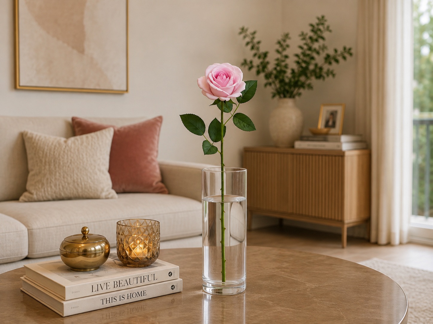 Haste de Rosa – Flor Rosa Artificial Unitária – 50cm